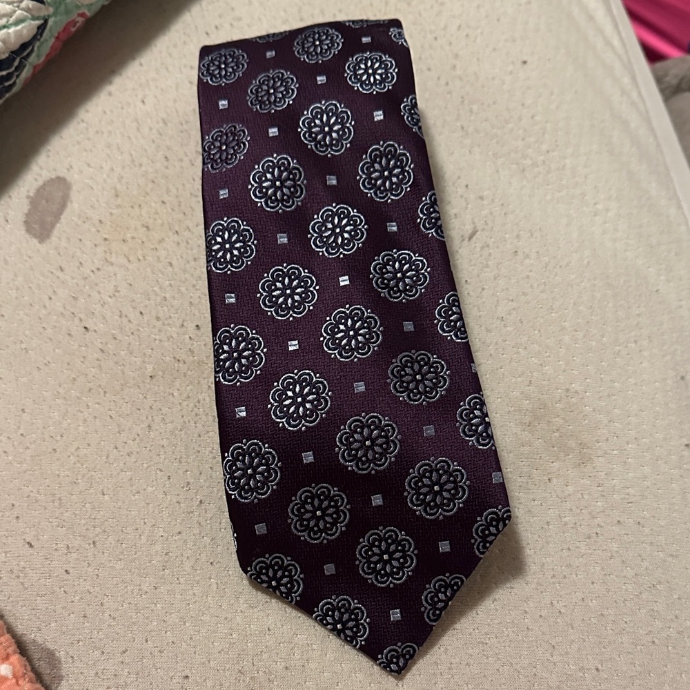 Nordstrom Purple Mandala Print Tie